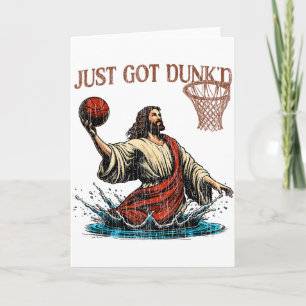 Net Gedunkt Grappige Doop Jezus Christelijke Mand Kaart