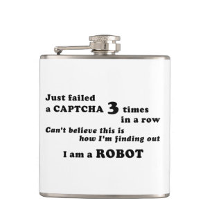 Net gefaald een CAPTCHA 3 keer... Heupfles