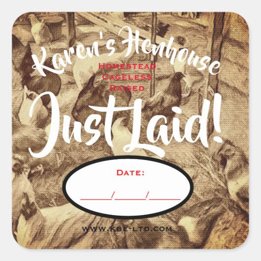 NET GELEGD EI LABEL (Voorkant)