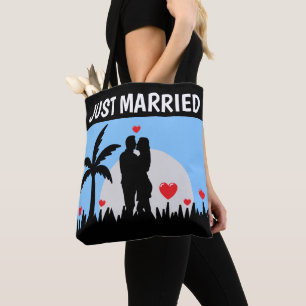 NET GEMAAKT WEDDING TROPICAL GIFT TAS PURSE