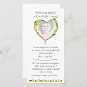 Net gematchte adoptieaankondiging aankondiging (Voorkant / Achterkant)