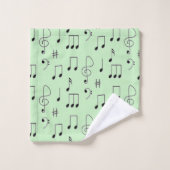 Net genoteerd groen bad handdoek (Wasdoekje)