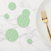 Net genoteerd groen confetti (Groep)