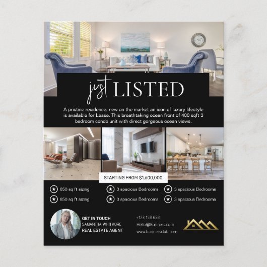 Net genoteerd makelaar makelaar Flyer (Voorkant)