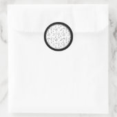 Net Genoteerd Wit Ronde Sticker (Tas)