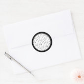 Net Genoteerd Wit Ronde Sticker (Envelop)