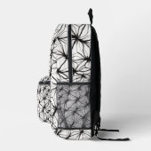 Net Geometrie – Diamanten Mesh Abstract Bedrukte Rugzak (Rechts)