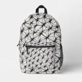 Net Geometrie – Diamanten Mesh Abstract Bedrukte Rugzak (Voorkant)