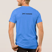 Net Gerangschikte Tee TEAM BLAUW - Adore Tri-Blend Shirt (Achterkant)