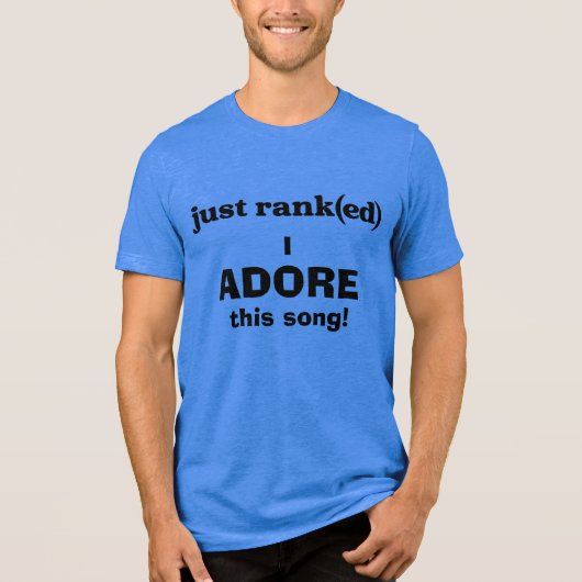 Net Gerangschikte Tee TEAM BLAUW - Adore Tri-Blend Shirt (Voorkant)