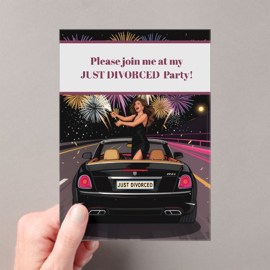 Net Gescheiden Divorce Feest Viering Uitnodiging (Insitu (Draagbaar))