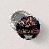 Net Gescheiden Feest Knop, Echtscheidingsfeest Ronde Button 3,2 Cm (Voorkant /achterkant)