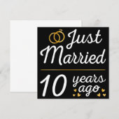 Net getrouwd 10 jaar geleden II Kaart (Voorkant / Achterkant)