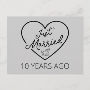 Net getrouwd, 10 jaar geleden III Briefkaart