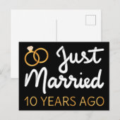 Net getrouwd 10 jaar geleden IV Briefkaart (Voorkant / Achterkant)