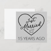 Net getrouwd, 15 jaar geleden III Kaart (Voorkant / Achterkant)