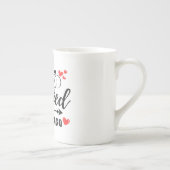 Net getrouwd 1 jaar geleden, 1e bruiloft Jubileum Porselein Kop (Rechts)