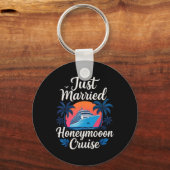 Net Getrouwd 2025 Honeymoon Trouwring Bijpassend Sleutelhanger (Voorkant)