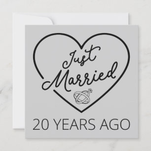 Net getrouwd, 20 jaar geleden III Kaart