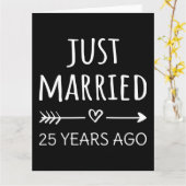 Net getrouwd 25 jaar geleden ik kaart (Gele Bloem)