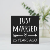 Net getrouwd 25 jaar geleden ik kaart (Staand voorkant)