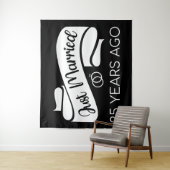 Net getrouwd 25 jaar geleden V Wandkleed (In situ)