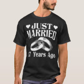 Net getrouwd 27th Wedding Jubileum Gift T-shirt (Voorkant)