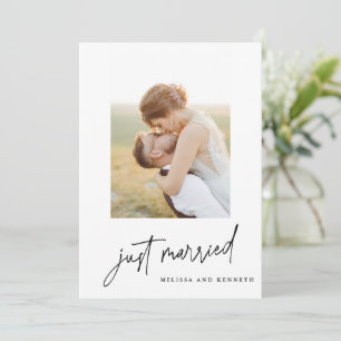 Net Getrouwd 2-Foto Trouw Elopement Aankondiging
