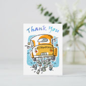 Net getrouwd (2c) Dank je wel kaart (Staand voorkant)