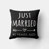 Net getrouwd 40 jaar geleden I Kussen (Achterkant)