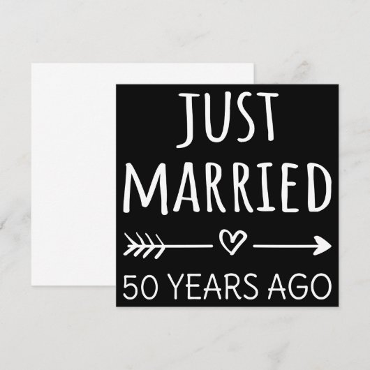Net getrouwd, 50 jaar geleden I Kaart (Voorkant / Achterkant)