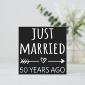 Net getrouwd, 50 jaar geleden I Kaart (Staand voorkant)