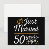 Net Getrouwd 50 Jaar Geleden II Briefkaart (Voorkant / Achterkant)