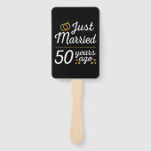 Net getrouwd 50 jaar geleden II Handwaaier (Voorkant)