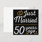 Net getrouwd 50 jaar geleden II Kaart (Voorkant / Achterkant)