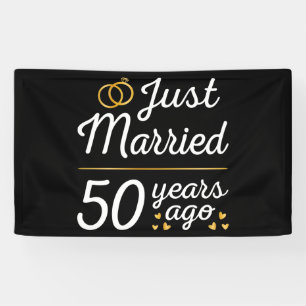 Net getrouwd 50 jaar geleden II Spandoek