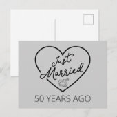 Net Getrouwd 50 Jaar Geleden III Briefkaart (Voorkant / Achterkant)