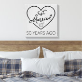 Net Getrouwd 50 Jaar Geleden III Canvas Afdruk (Insitu (Slaapkamer))