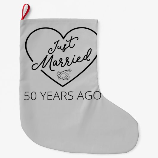 Net Getrouwd 50 Jaar Geleden III Grote Kerstsok (Voorkant)
