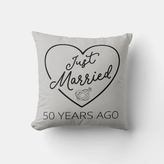 Net Getrouwd 50 Jaar Geleden III Kussen (Voorkant)