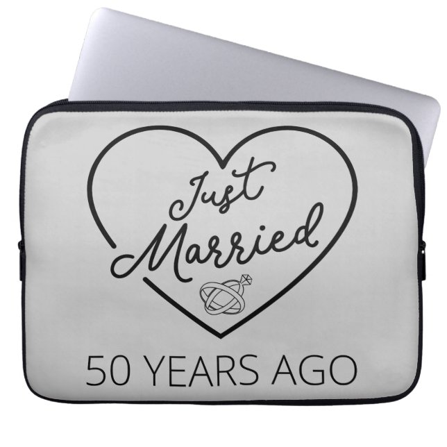 Net Getrouwd 50 Jaar Geleden III Laptop Sleeve (Voorkant)