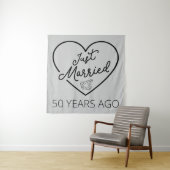 Net Getrouwd 50 Jaar Geleden III Wandkleed (In situ)