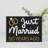 Net Getrouwd 50 Jaar Geleden IV Kaart (Staand voorkant)
