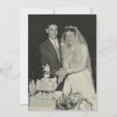 Net getrouwd 50e bruiloft Jubileum Foto Kaart (Achterkant)