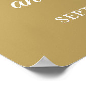 Net getrouwd 50e bruiloft Jubileum welkomstbord Poster (Hoek)