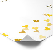 Net getrouwd 50e bruiloft Jubileum welkomstbord Poster (Hoek)