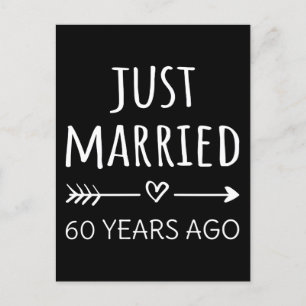 Net getrouwd 60 jaar geleden I Briefkaart