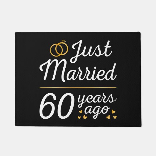 Net Getrouwd 60 Jaar Geleden II Deurmat (Voorkant)