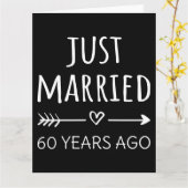 Net getrouwd 60 jaar geleden ik kaart (Gele Bloem)
