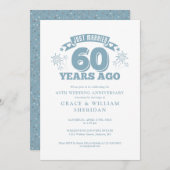 Net getrouwd 60e bruiloft Jubileum Kaart (Voorkant / Achterkant)